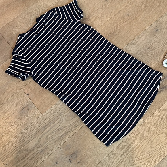 Navy stripped tee shirt dress - Picture 7 of 8